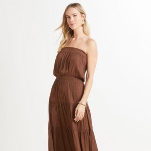 Evereve | Brown Savannah Strapless Dress